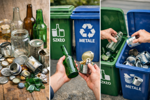 Gdzie wyrzucać - odpady metal i szkło